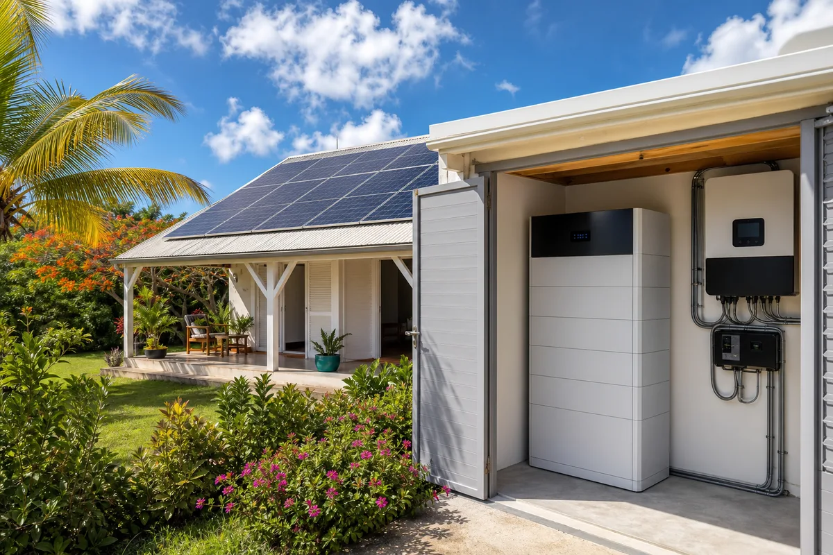 Kit solaire avec batterie en Guadeloupe : stocker son énergie